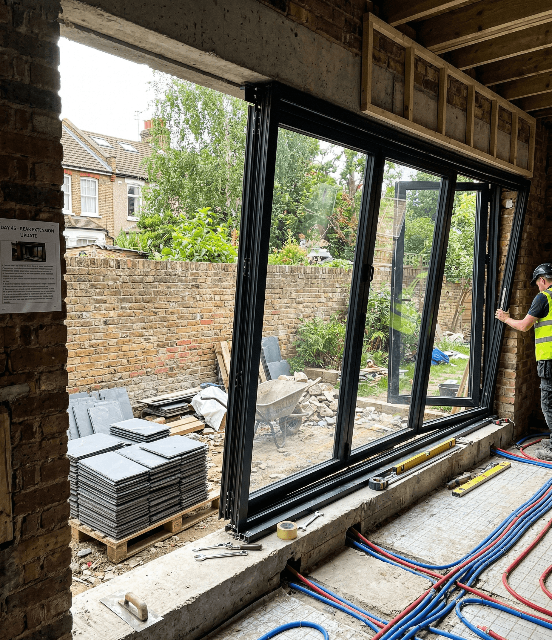 Two-storey rear house extension completed by Ryan Heating & Building in Ealing, West London